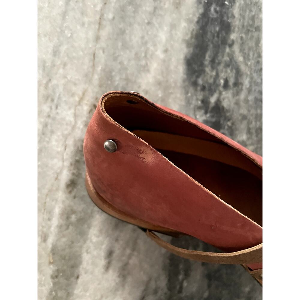 Cydwoq Handmade Leather Mary Jane Shoes Burgundy Strappy Size 37 EUC - Picture 11 of 11